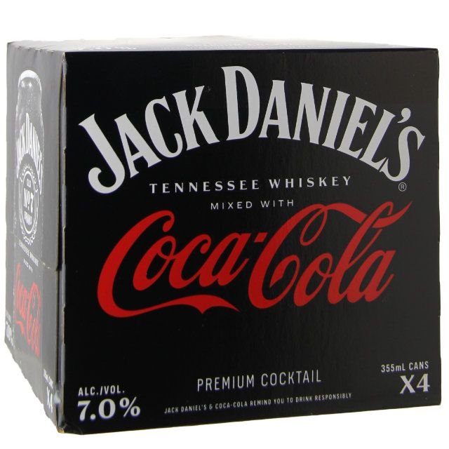 Jack Daniel's Coca-Cola 4pk